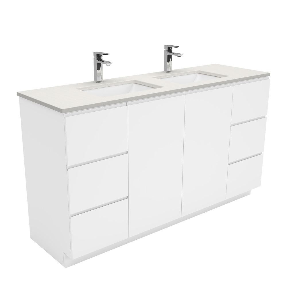 Sarah Fingerpull Gloss White Vanity on Kick