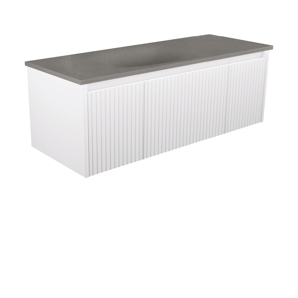 Satori Alina Satin White Wall-Hung Vanity