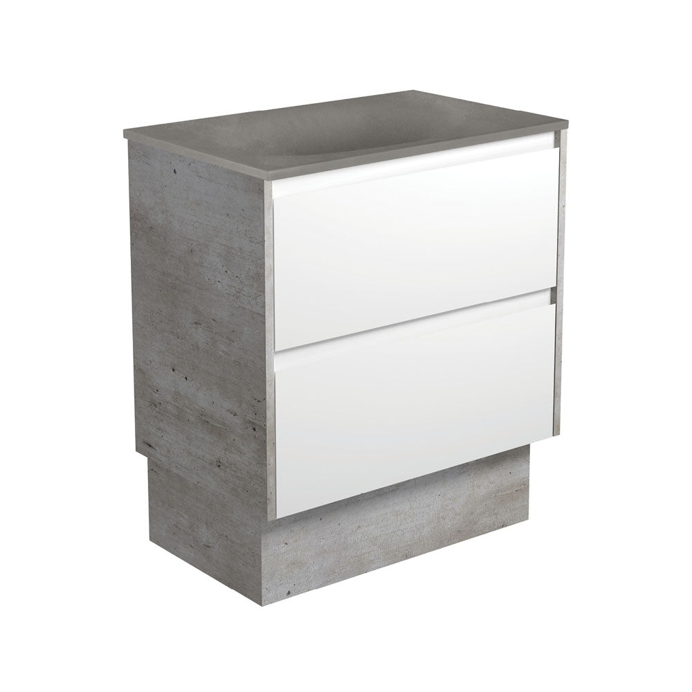 Satori Amato Satin White Vanity On Kick