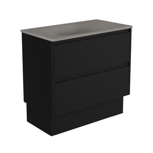 Satori Amato 900 Satin Black Vanity On Kick, Satin Black Panels