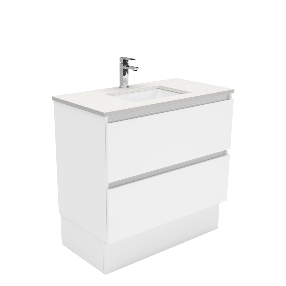Sarah Crystal Pure Undermount Quest Vanity on Kick