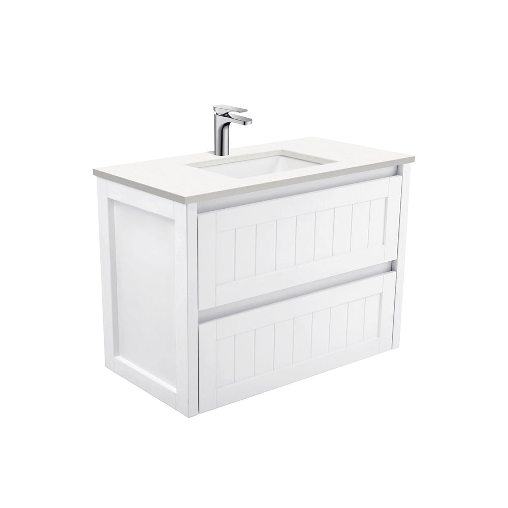 Sarah Crystal Pure Undermount Hampton Wall-Hung Vanity