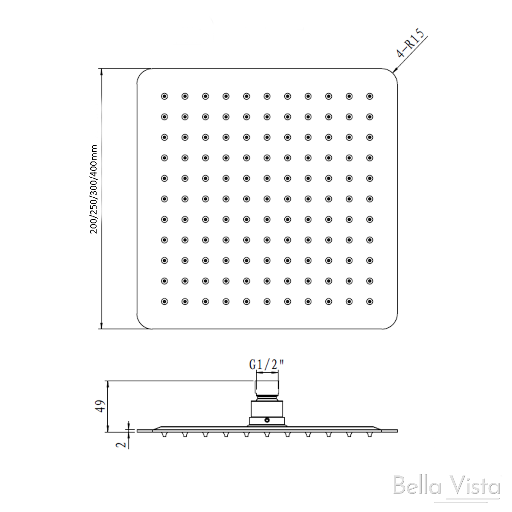 Cresta Shower Head - Neche Interiors