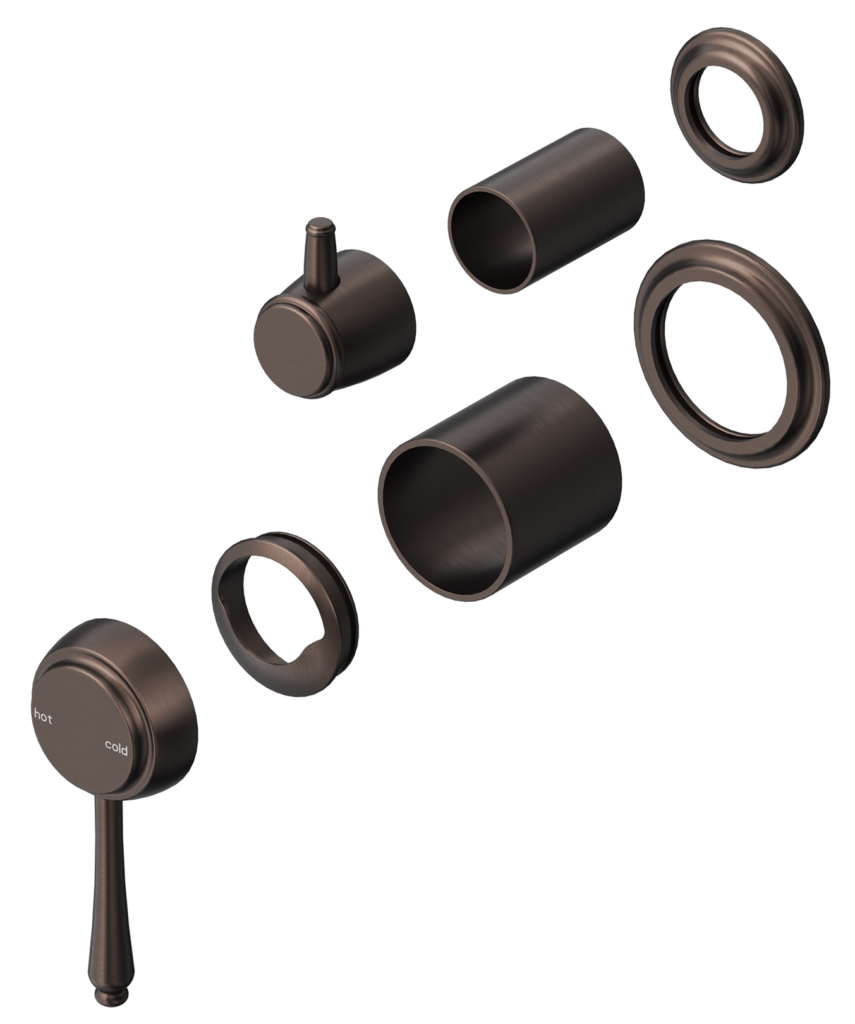 Mica Heritage Shower Mixer Diverter - TRIM KIT ONLY - Neche Interiors