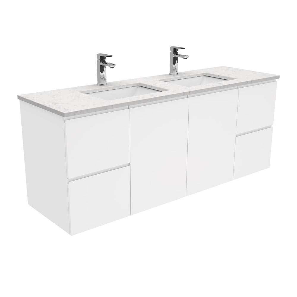 Sarah Fingerpull Gloss White Wall-Hung Vanity