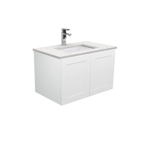 Sarah Bianco Marble Undermount 750 Mila Wall-Hung Vanity, Right Drawers