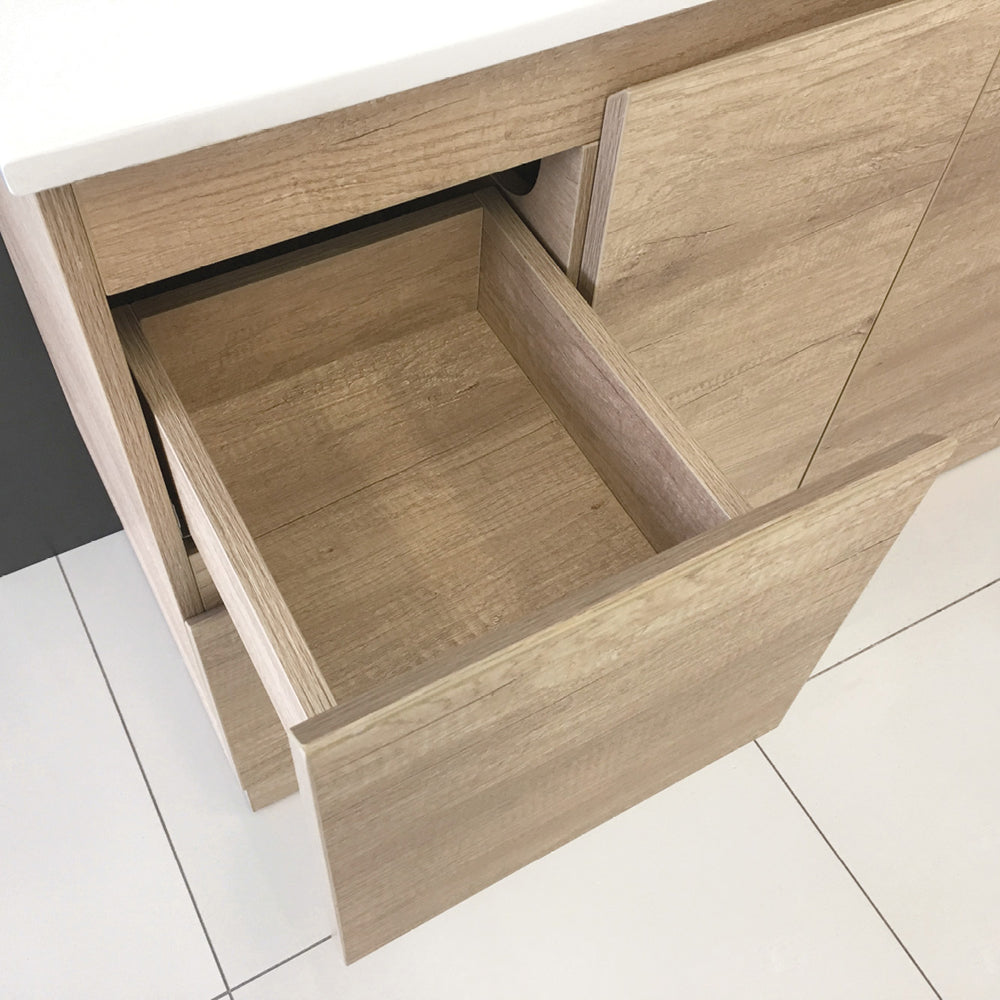 Sarah Edge Scandi Oak Vanity on Kick