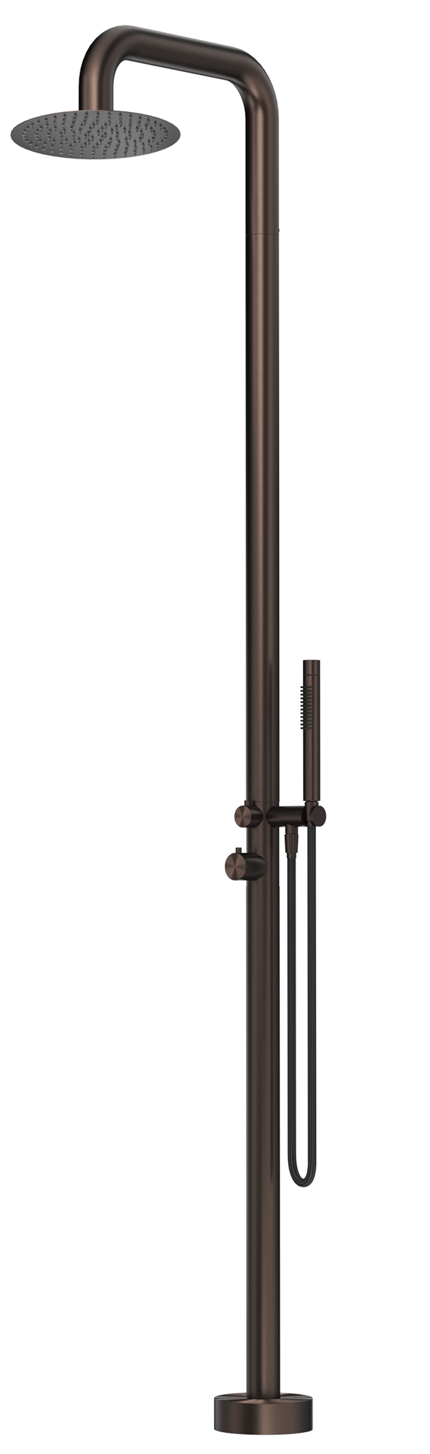 Mica Soft Square Freestanding Outdoor Shower - Neche Interiors