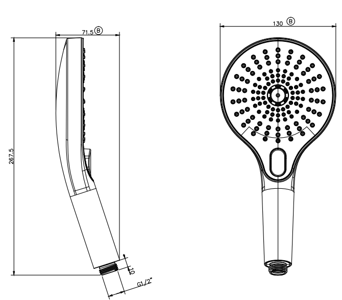 Mica Air Shower Handpiece - Neche Interiors