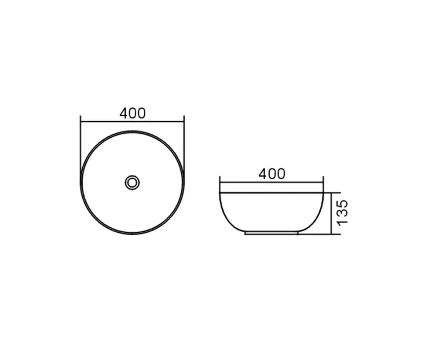 Bondi Round Counter Top Basin - Neche Interiors