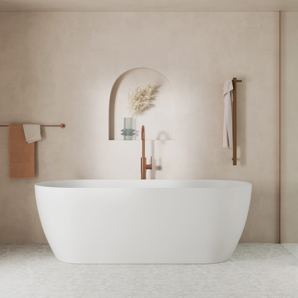 Nero Solid Surface Freestanding Bath
