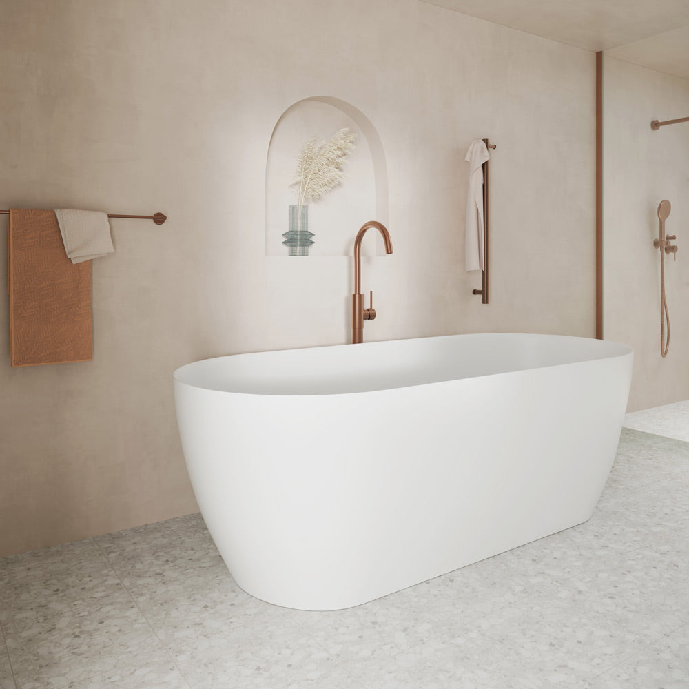 Nero Solid Surface Freestanding Bath
