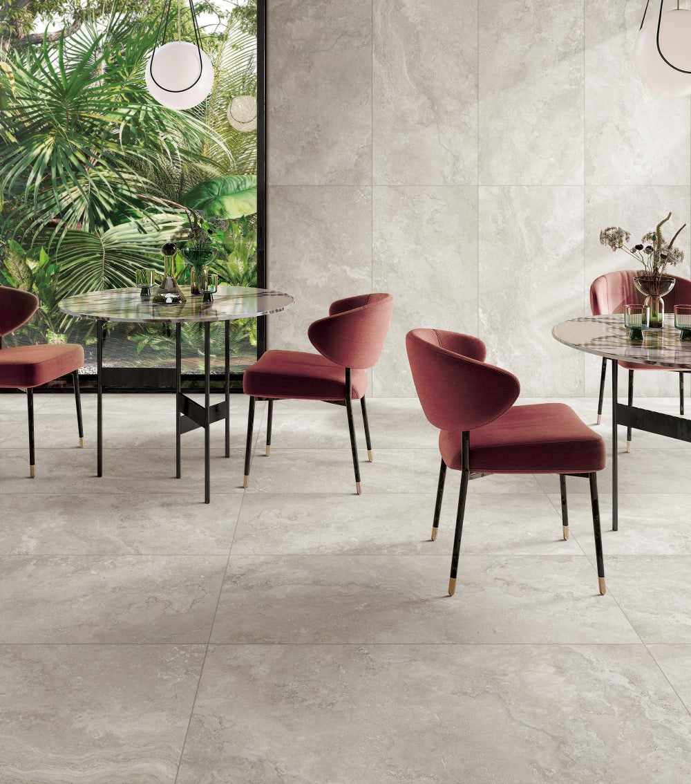 Norcia Travertine Porcelain Tile - Neche Interiors