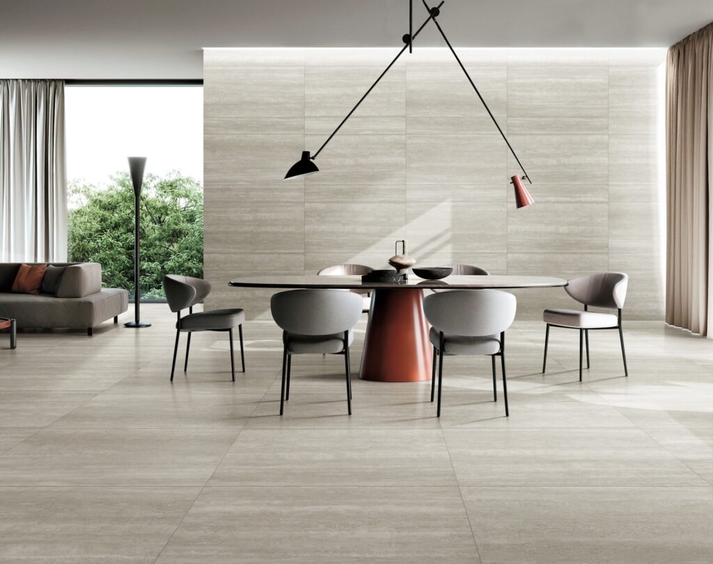 Norcia Vein Cut Travertine Porcelain Tile - Neche Interiors