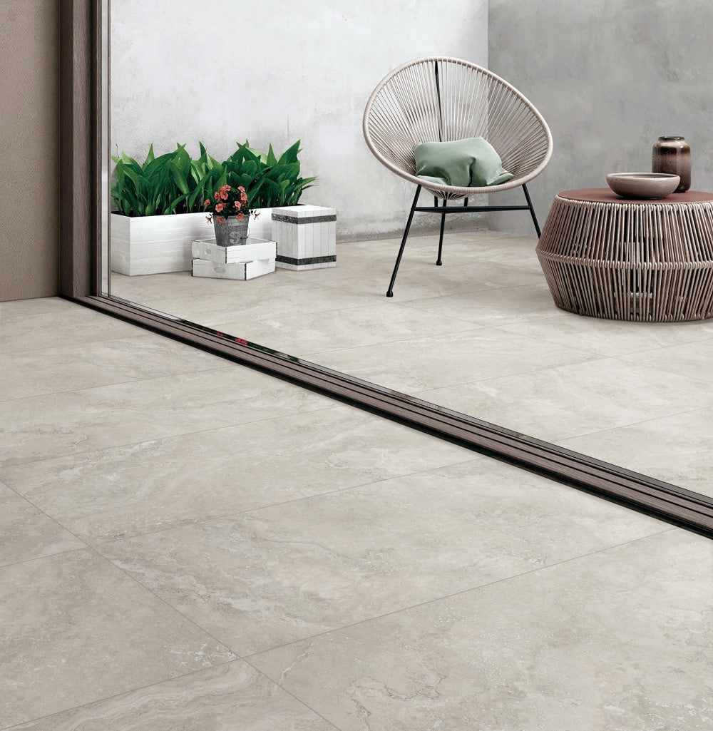 Norcia Travertine Porcelain Tile - Neche Interiors