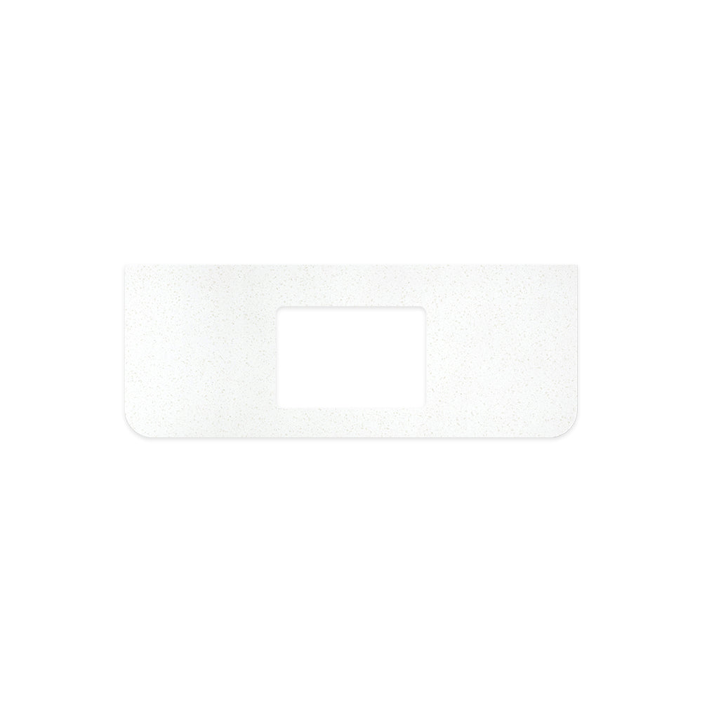 Snowflake Solid Surface Top Curved Full Depth with Single Undermount Basin Hole - Neche Interiors