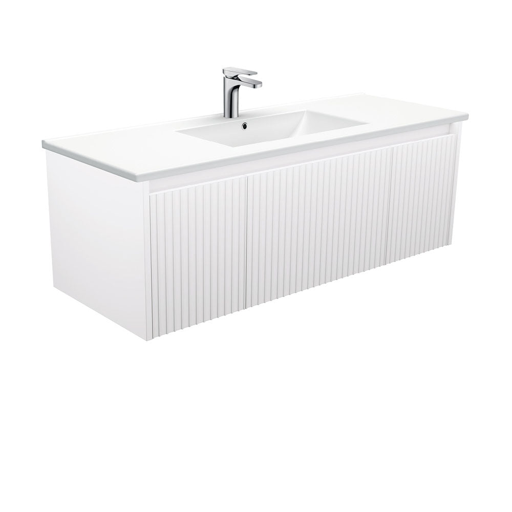 Dolce Alina Satin White Wall-Hung Vanity