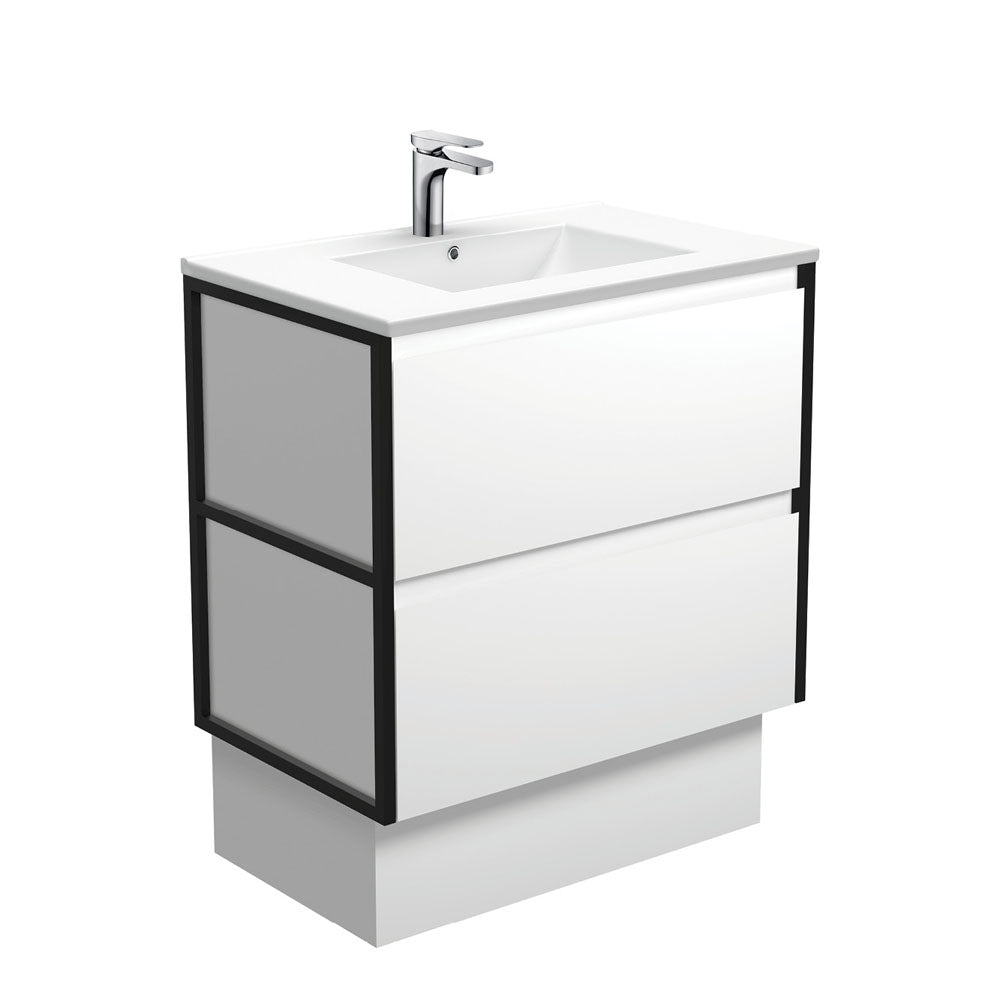 Dolce Amato Satin White Vanity On Kick