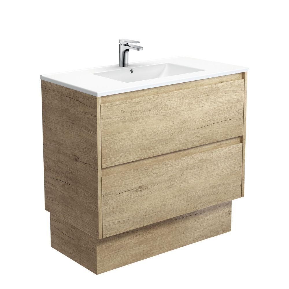 Dolce Amato Scandi Oak Vanity On Kick