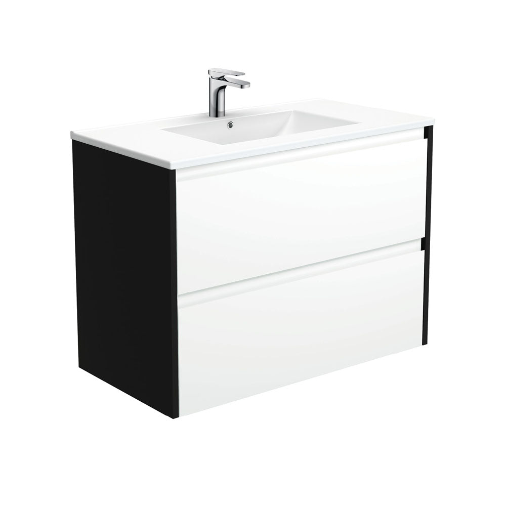 Dolce Amato Satin White Wall-Hung Vanity