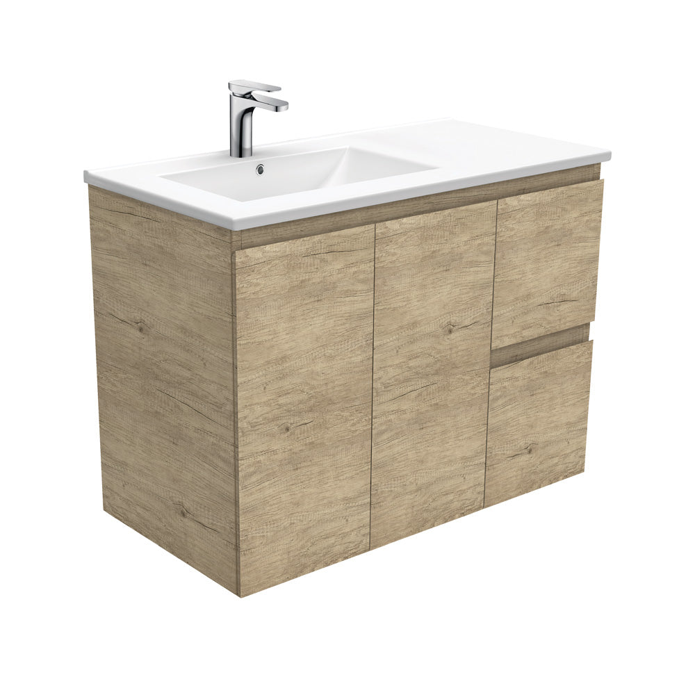 Dolce Edge Scandi Oak Offset Vanity