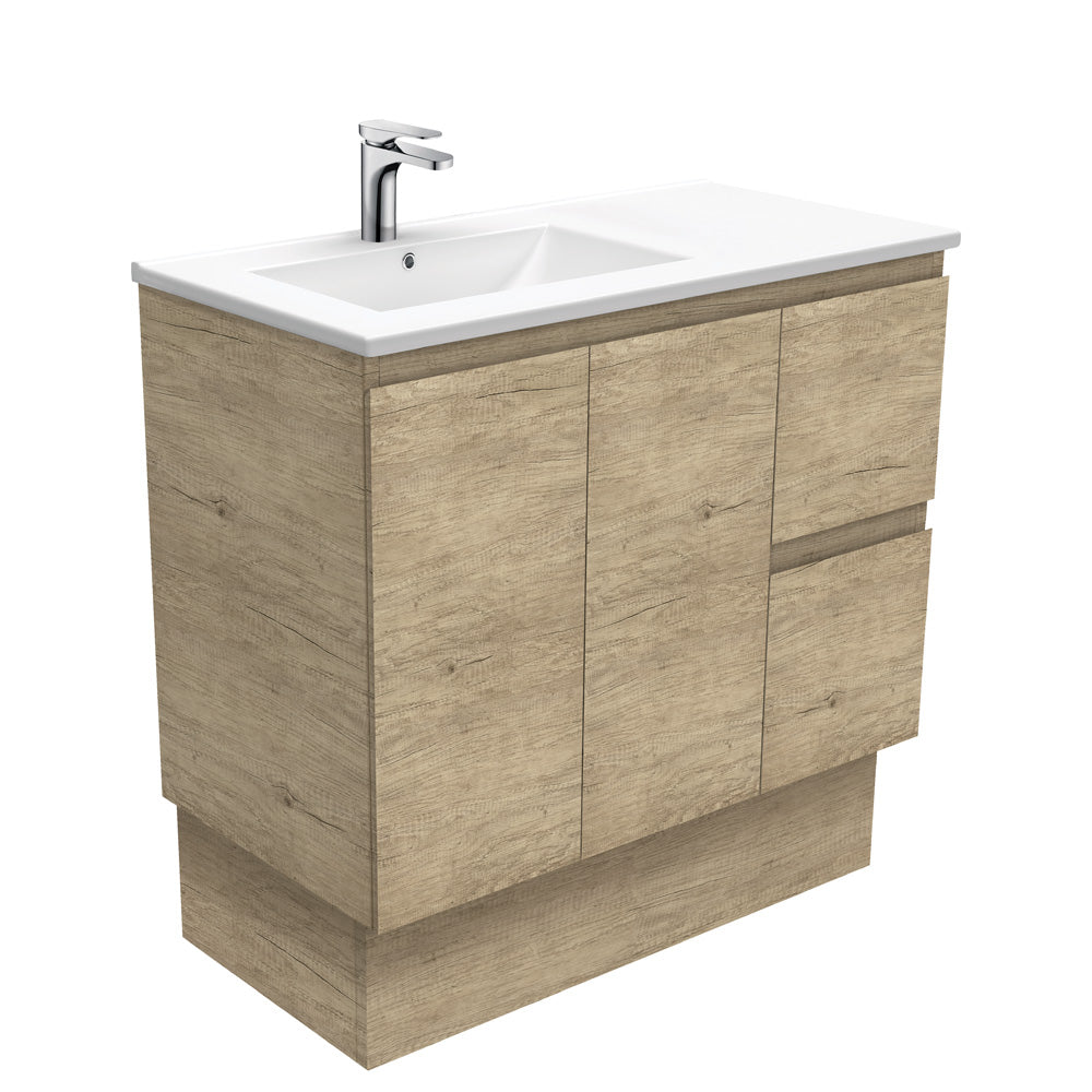 Dolce Edge Scandi Oak Offset Vanity