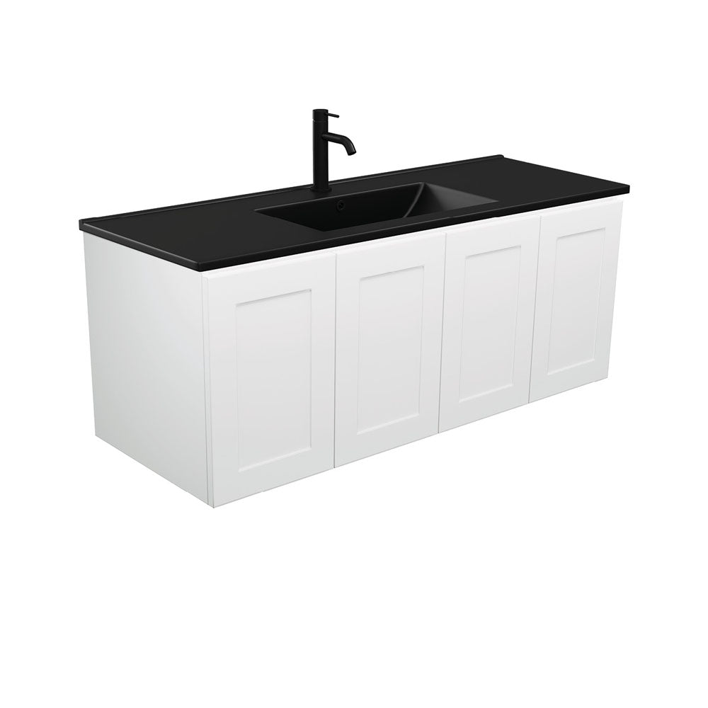 Dolce Matte Black Mila Wall-Hung Vanity