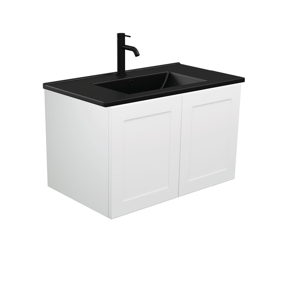 Dolce Matte Black Mila Wall-Hung Vanity