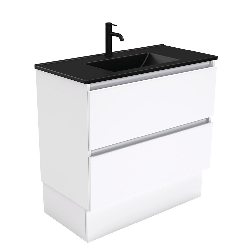 Dolce Matte Black Quest Vanity On Kickboard