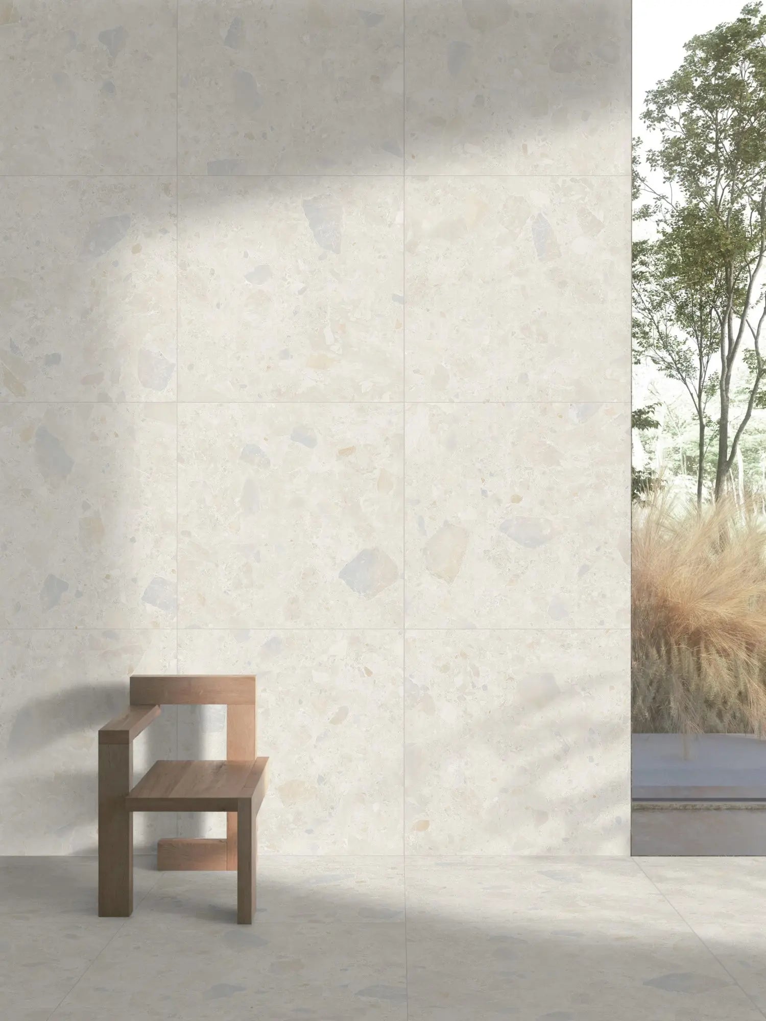 Terrazzo Rock Porcelain Tile - Neche Interiors