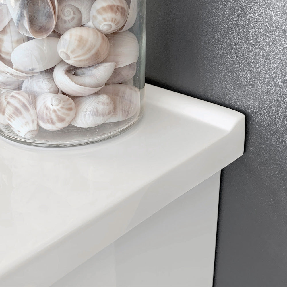 Vanessa Fingerpull Gloss White 900 Wall-Hung Vanity