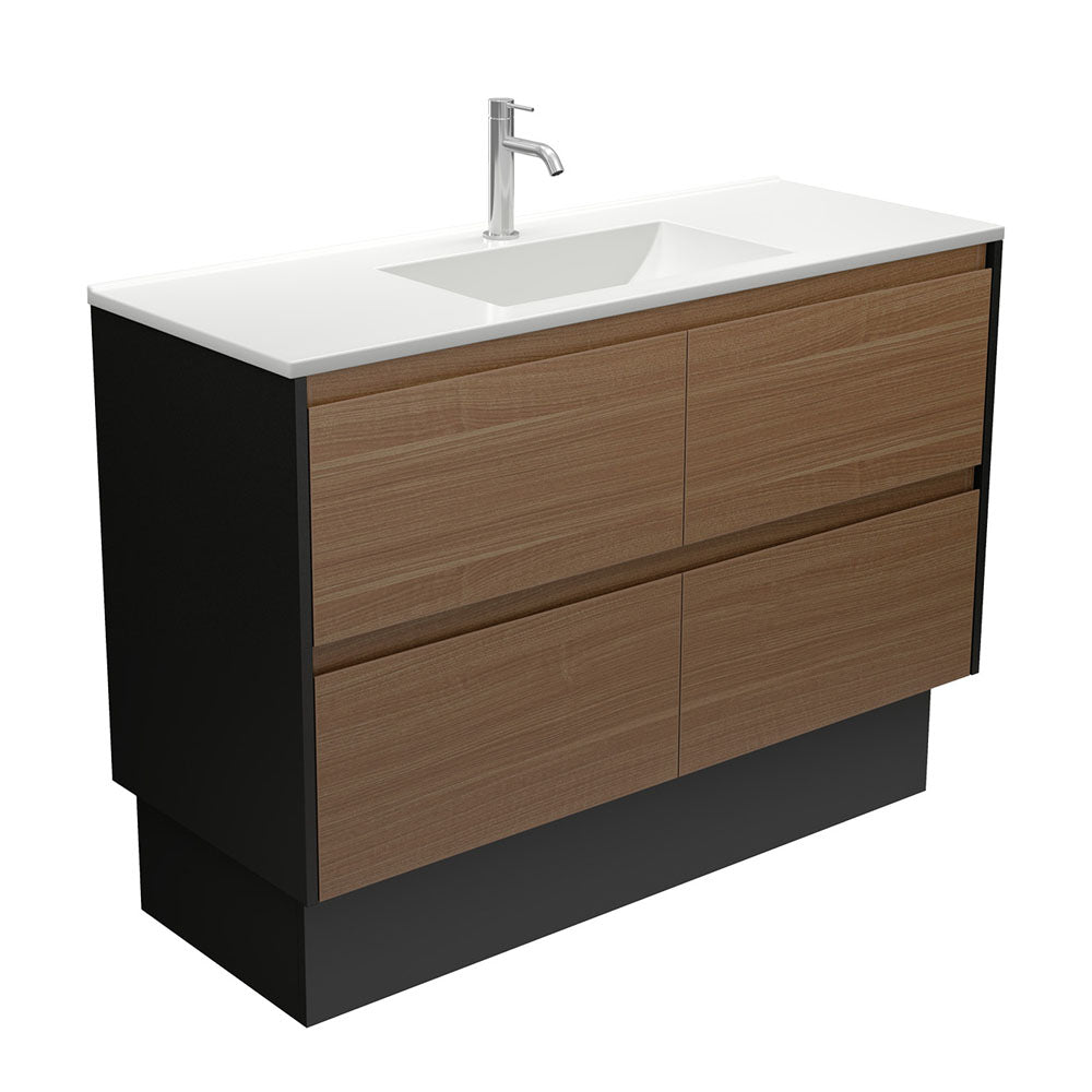 Vanessa Amato Walnut Vanity On Kick