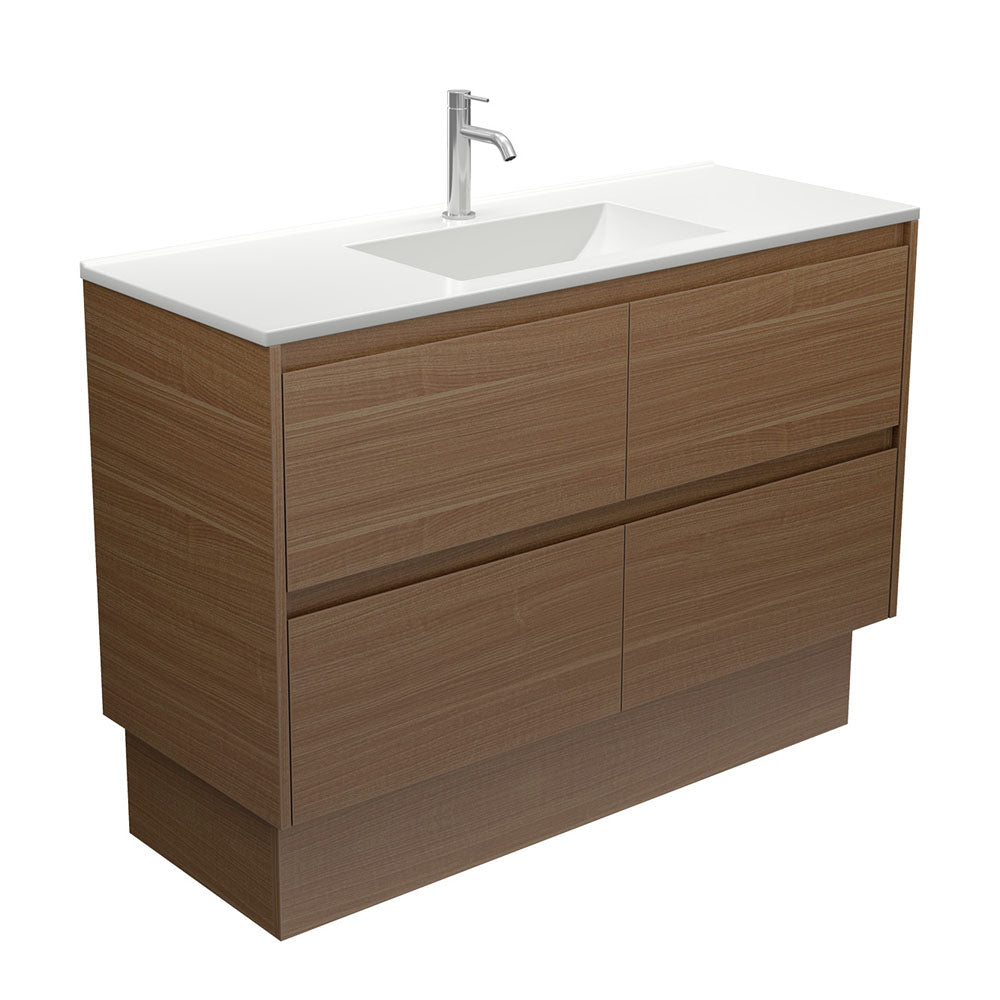 Vanessa Amato Walnut Vanity On Kick