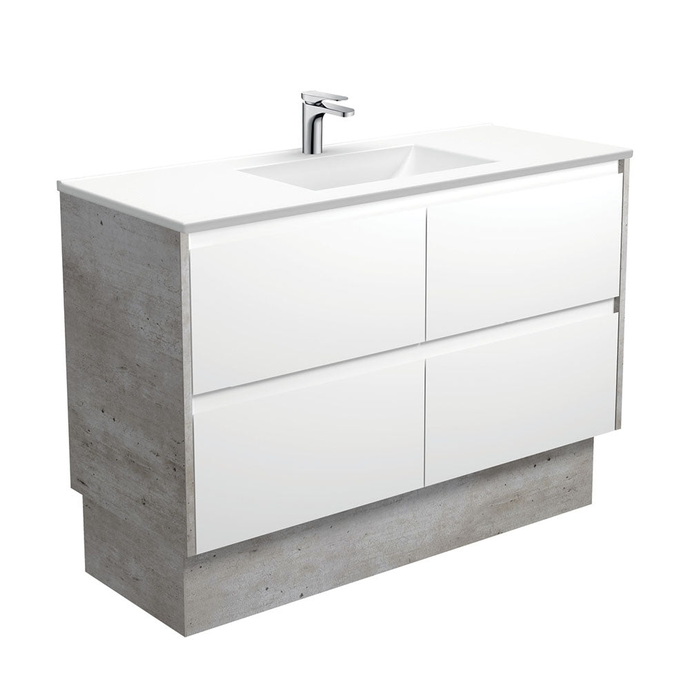Vanessa Amato Satin White Vanity On Kick