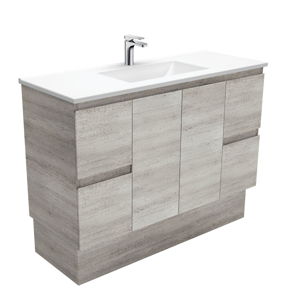 Vanessa Edge Industrial Vanity On Kickboard