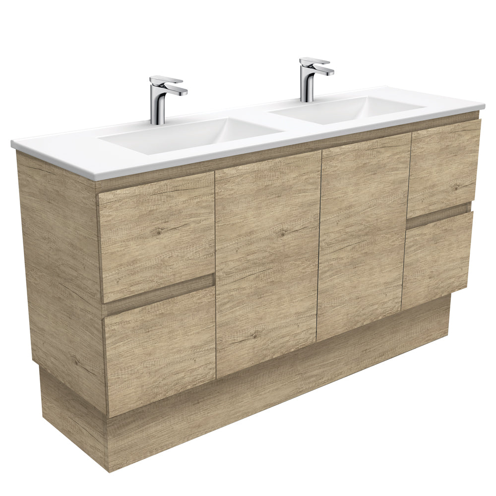 Vanessa Edge Scandi Oak Vanity On Kickboard