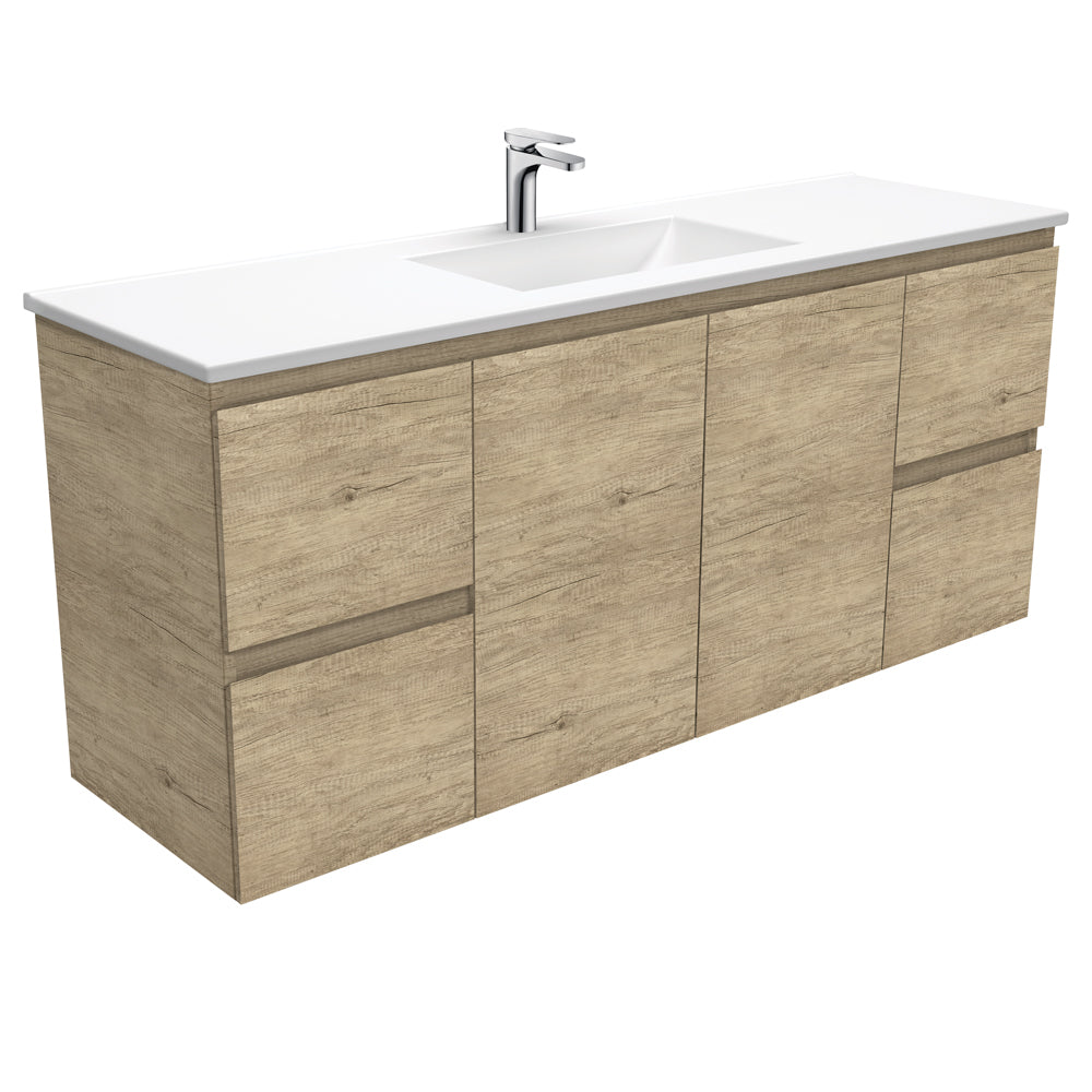 Vanessa Edge Scandi Oak Wall-Hung Vanity