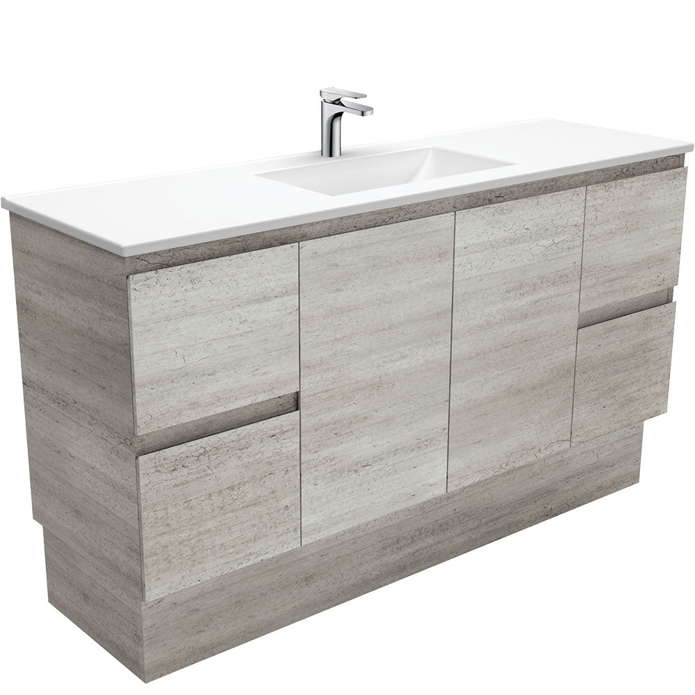 Vanessa Edge Industrial Vanity On Kickboard