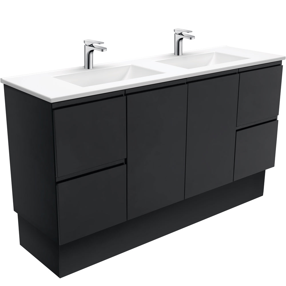 Vanessa Fingerpull Satin Black Vanity On Kickboard