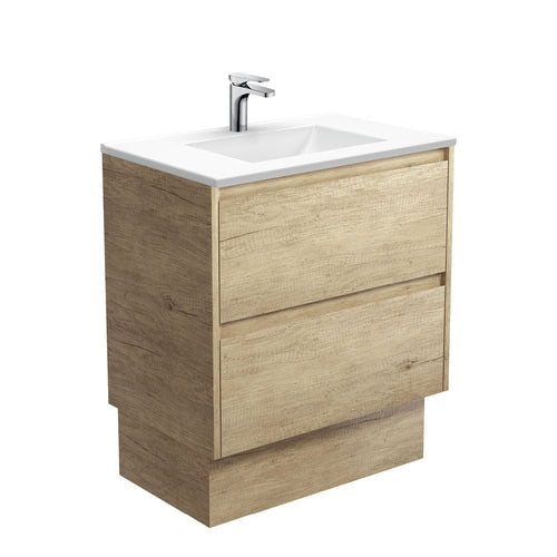 Vanessa Amato 750 Scandi Oak Vanity On Kick