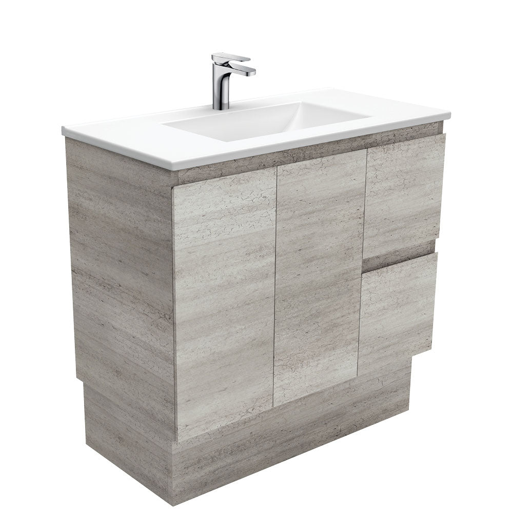 Vanessa Edge Industrial Vanity On Kickboard