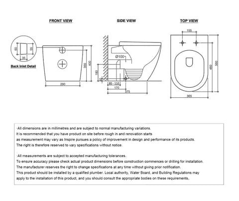 Voghera Wall Faced In Wall Toilet Suite - Neche Interiors