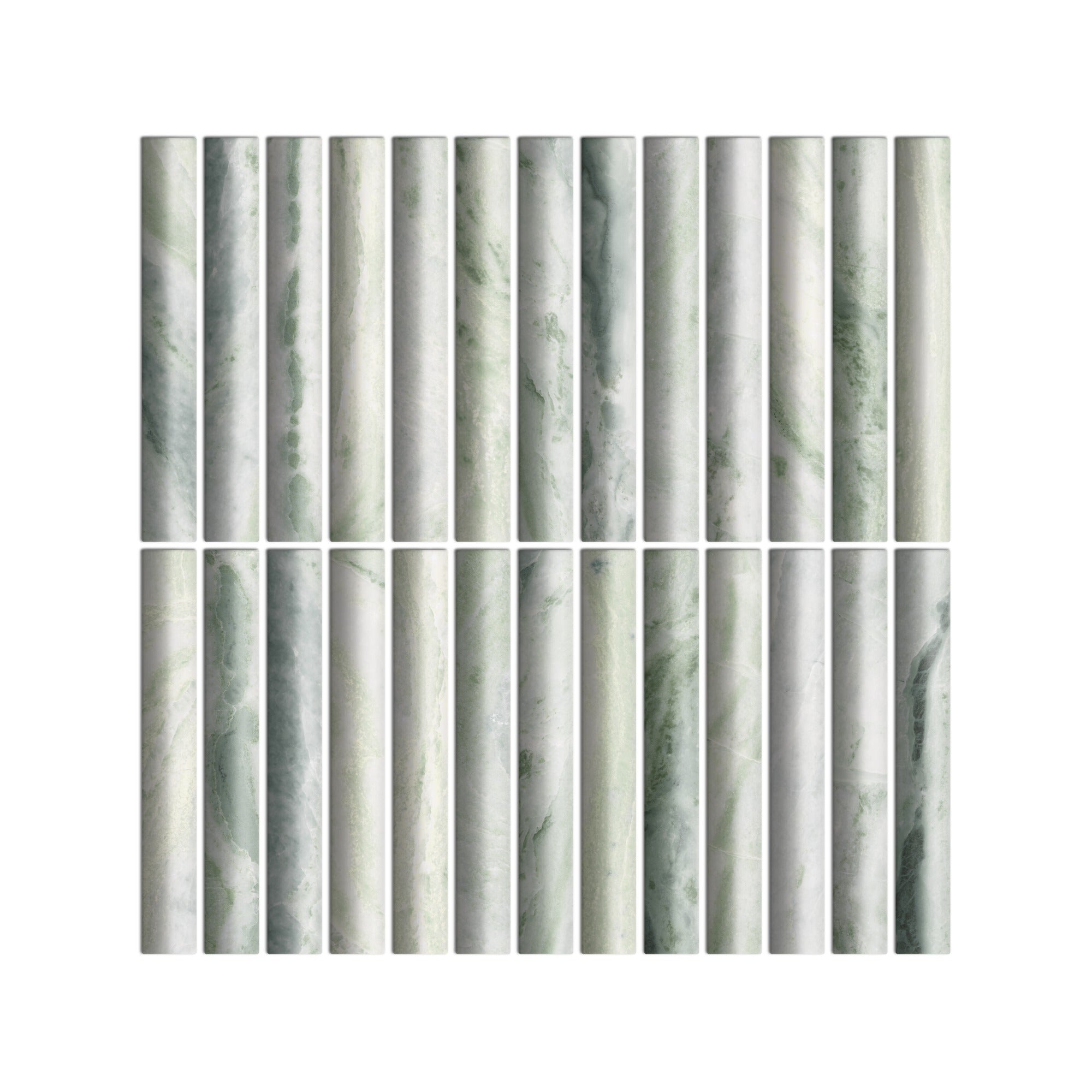 Archistone Fluted Recycled Glass Mosaic