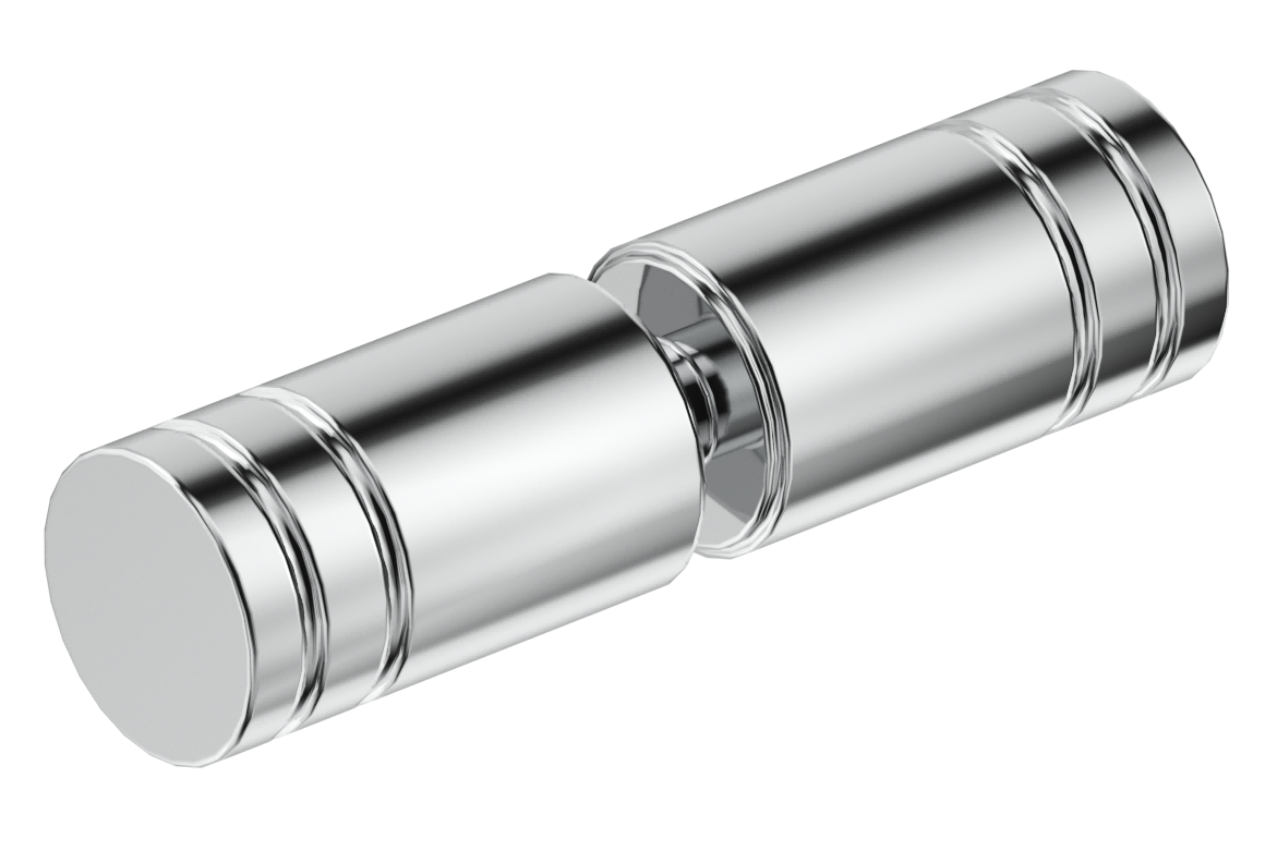 Shower Screen Handle Round Slotted - Neche Interiors