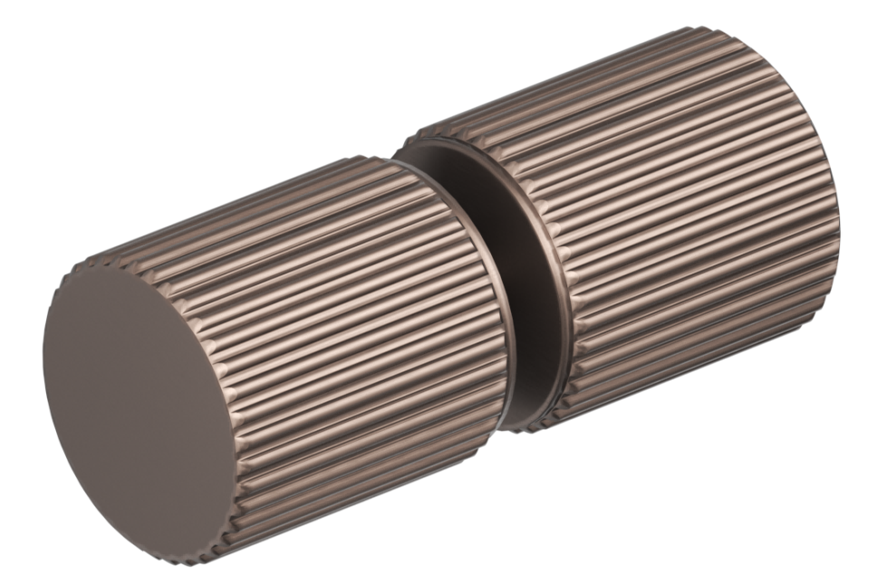 Shower Screen Handle - Fluted - Round - Neche Interiors