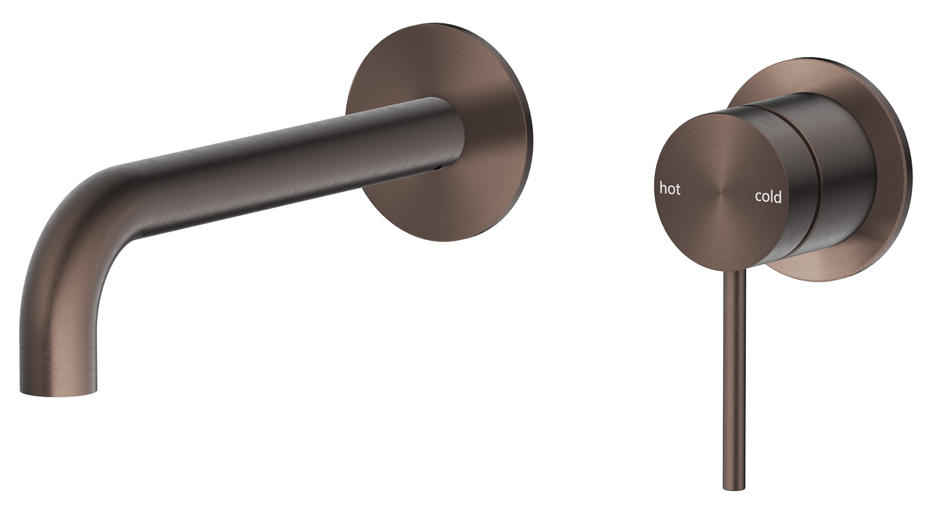 Mica Wall-Spout Combo - Curved Spout - 2P - TRIM KIT ONLY - Neche Interiors