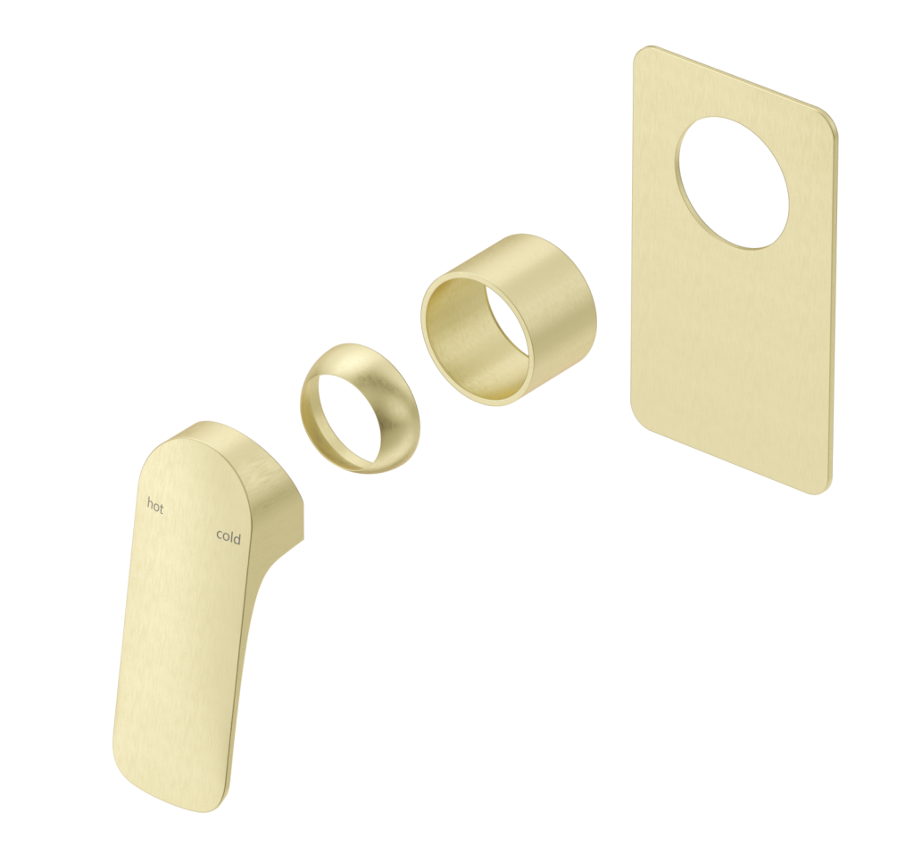 Kaza Shower Mixer - Square Plate - TRIM KIT ONLY - Neche Interiors