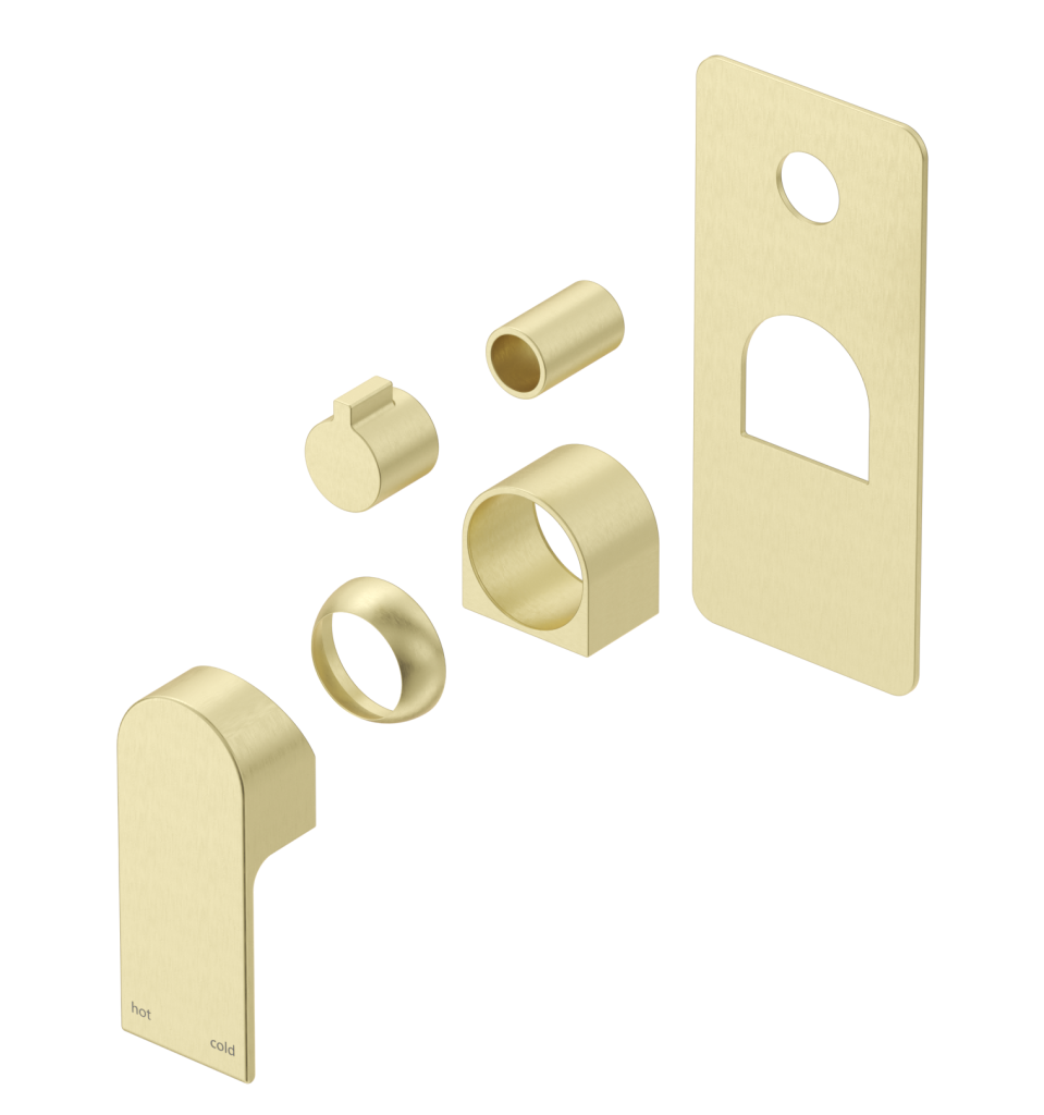 Beki Shower Mixer - Square Plate - TRIM KIT ONLY - Neche Interiors