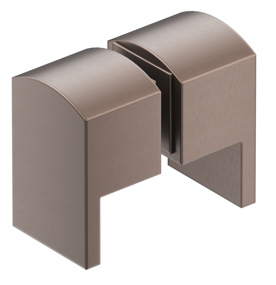 Shower Screen Handle - Square Lever - Neche Interiors