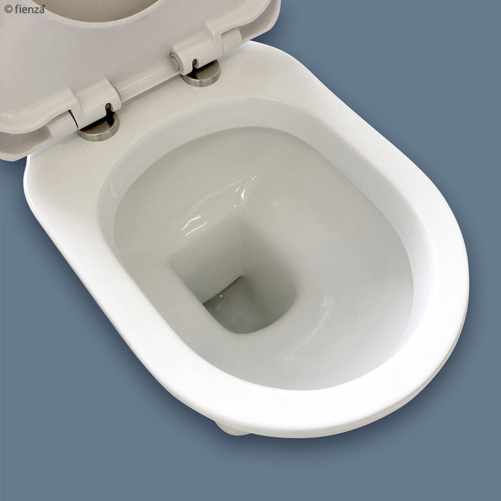 RAK Washington White Close-Coupled Toilet Suite, Alpine White with S-Trap 240